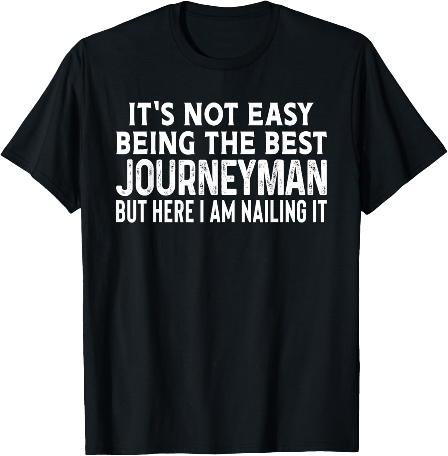 Best Journeyman Electrician Contractor Construction Dad Gift T-Shirt - T-Shirt | Black