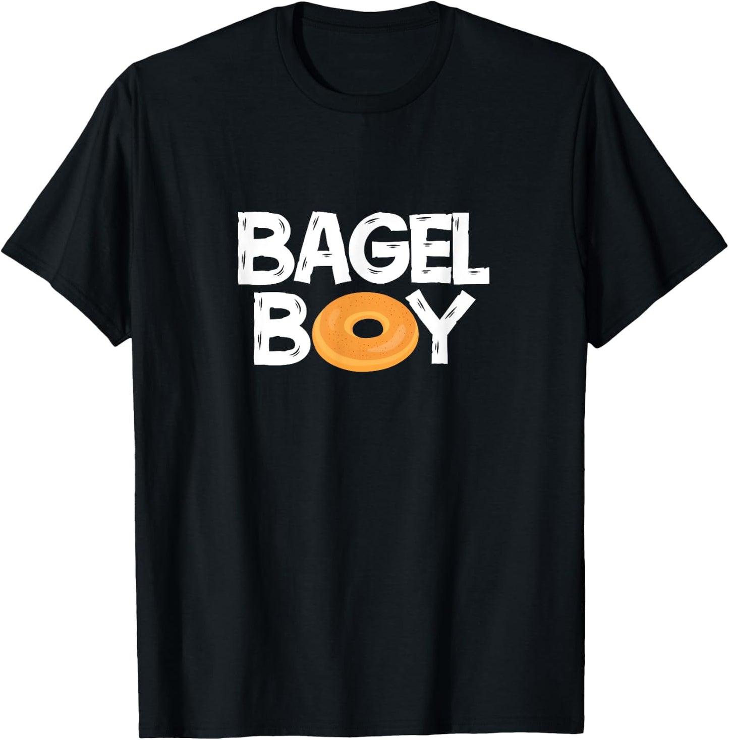 Bagel Boy Funny Donut Food Lover T-Shirt - T-Shirt | Black
