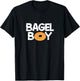 Bagel Boy Funny Donut Food Lover T-Shirt - T-Shirt | Black