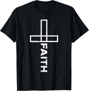 BoredKoalas Jesus Shirts Christian Catholic Gifts Faith Christian Cross T-Shirt - T-Shirt | Black