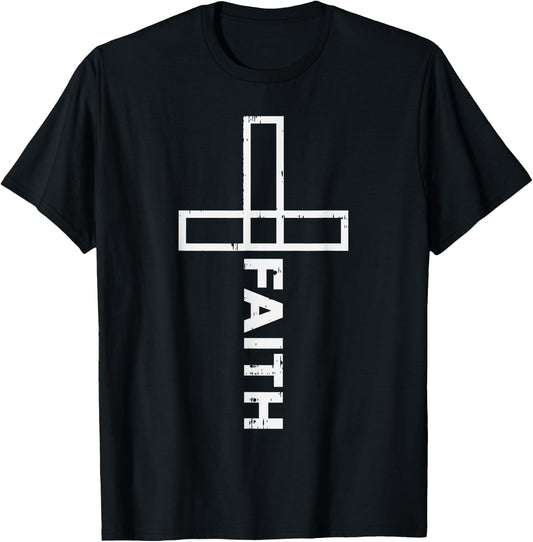 BoredKoalas Jesus Shirts Christian Catholic Gifts Faith Christian Cross T-Shirt - T-Shirt | Black