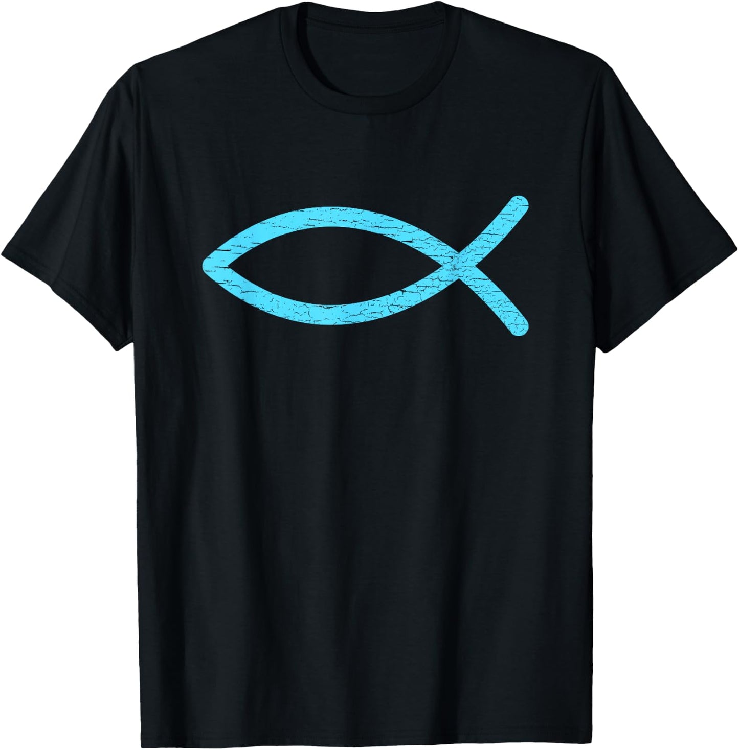 Christian Symbol Jesus Fish Ichthys Ixoye Religious Gifts T-Shirt - T-Shirt | Black