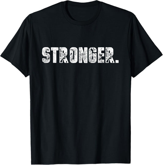 Funny Strongman Stronger fitness weight lifting T-Shirt - T-Shirt | Black