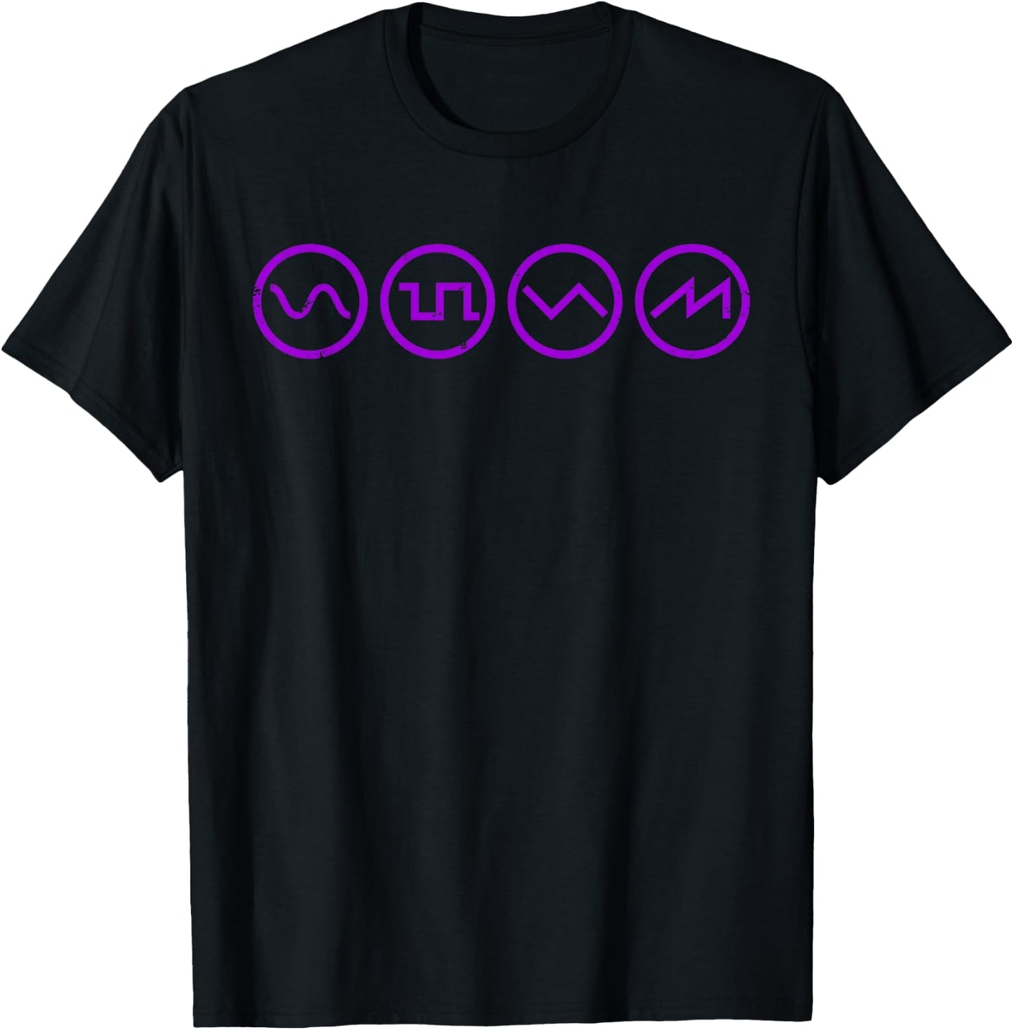 Waveform Waveform Techno Synthesizer Synth Analogue T-Shirt - T-Shirt | Black