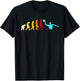 Great Water Polo Evolution Sport Gift Water Ball Player T-Shirt - T-Shirt | Black