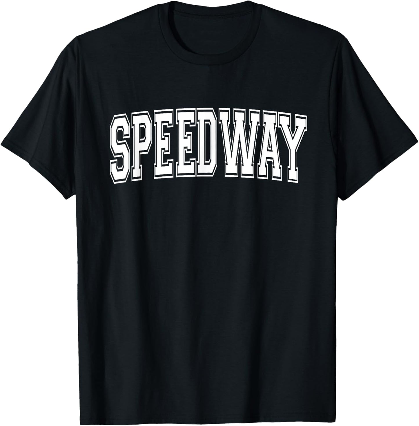 SPEEDWAY IN INDIANA USA Vintage Sports Varsity Style T-Shirt - T-Shirt | Black