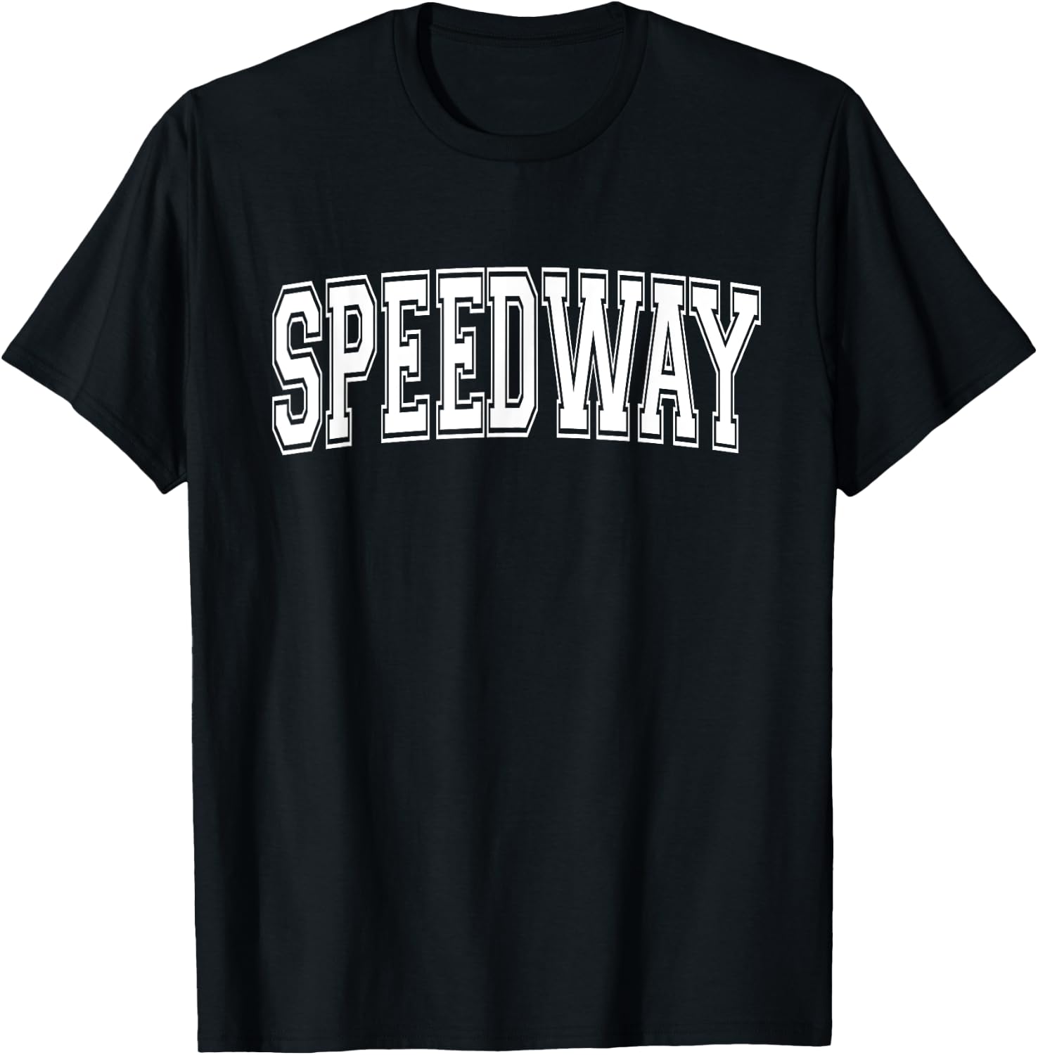 SPEEDWAY IN INDIANA USA Vintage Sports Varsity Style T-Shirt - T-Shirt | Black