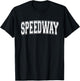 SPEEDWAY IN INDIANA USA Vintage Sports Varsity Style T-Shirt - T-Shirt | Black