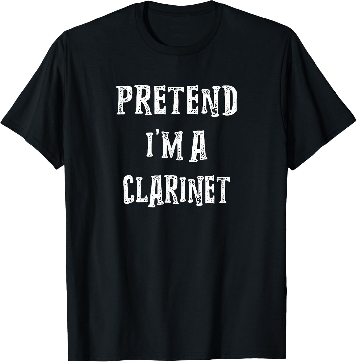 Pretend I'm A Clarinet Halloween Costume Couples Matching T-Shirt - T-Shirt | Black