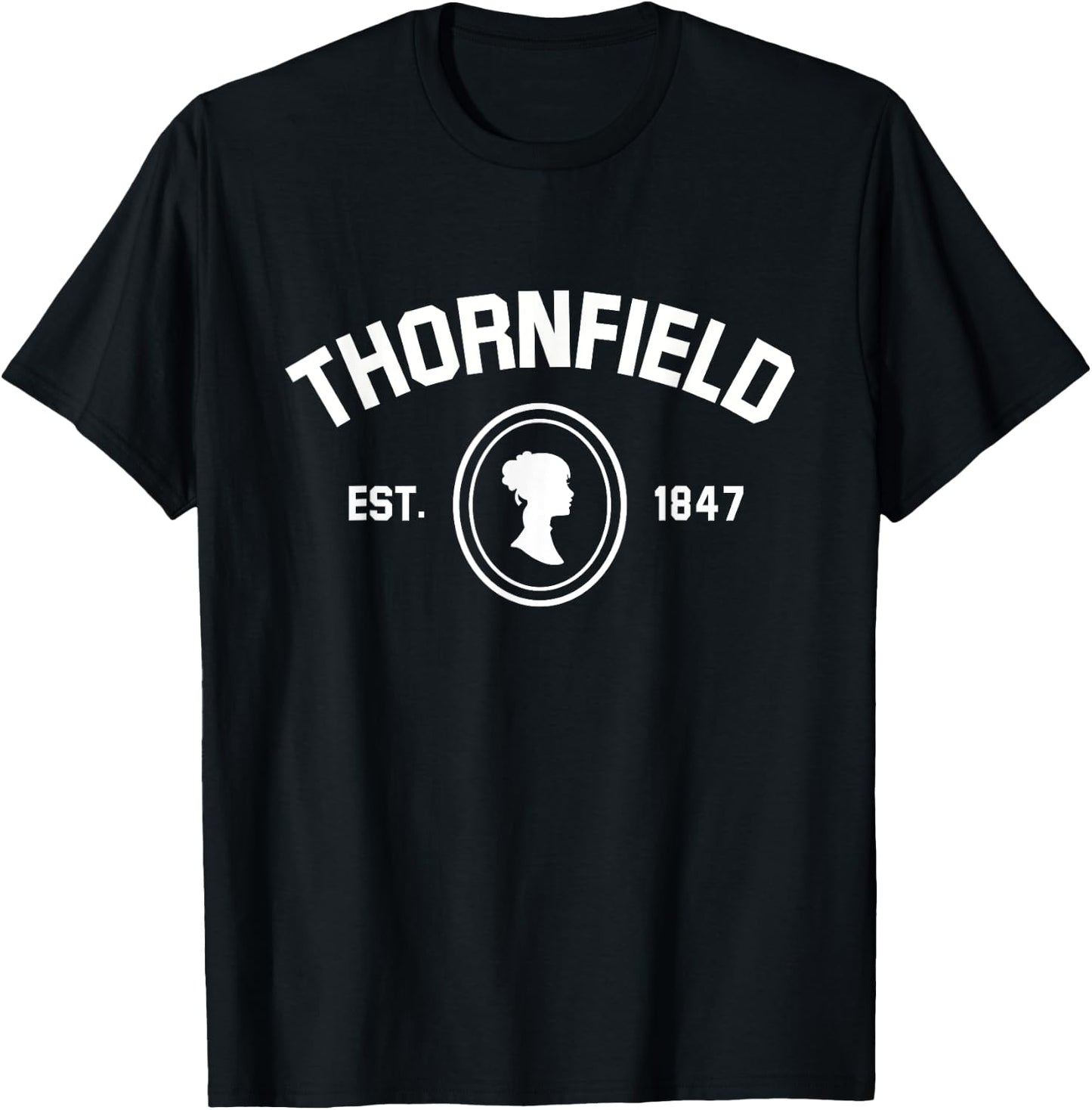 Jane Eyre Charlotte Bronte Thornfield 1847 - Book Lover T-Shirt - T-Shirt | Black