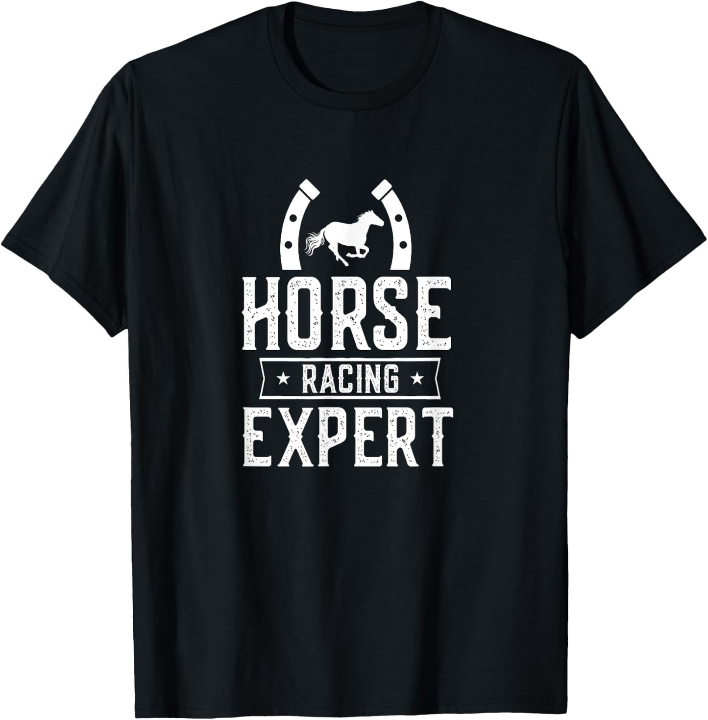 Horse Racing Expert Horses Race Gallop Racer T-Shirt - T-Shirt | Black