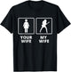 Electric Guitar - My Wife Your Wife T-Shirt - T-Shirt | Black