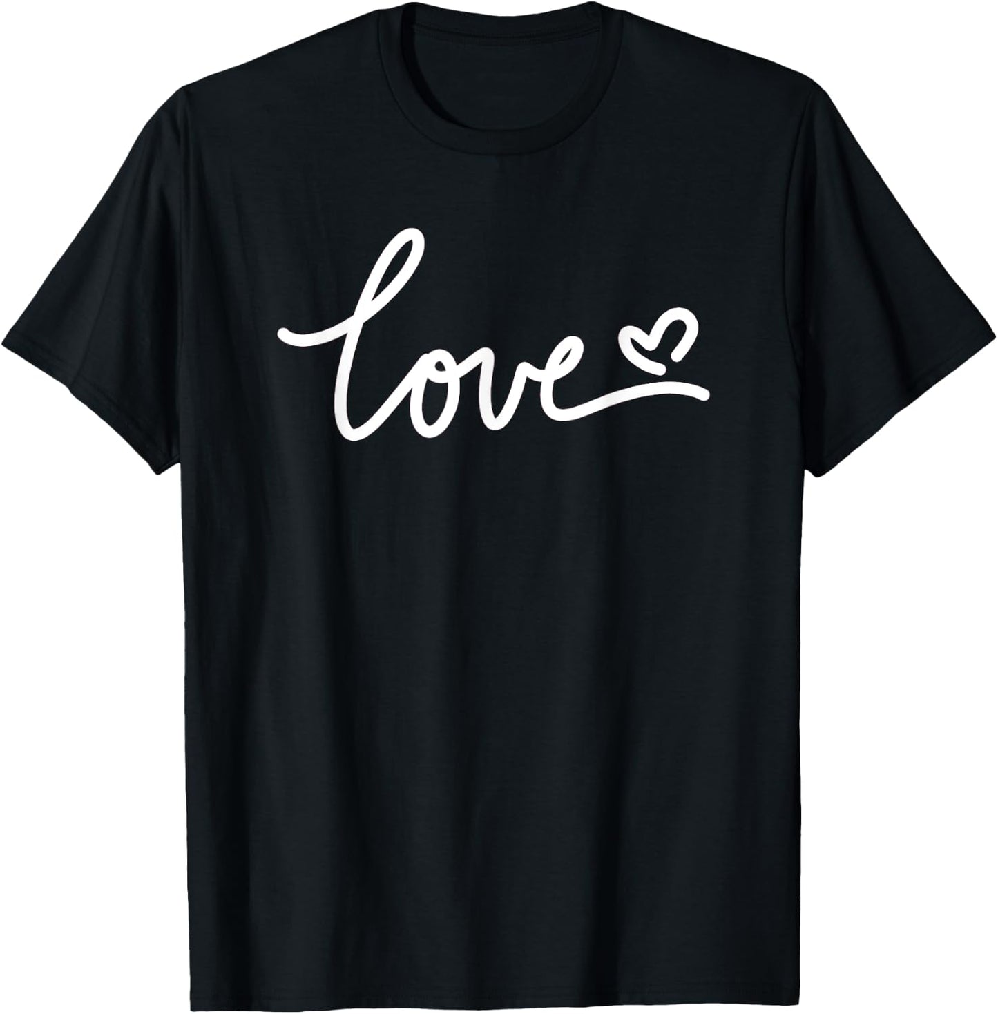 Love Heart for Valentine's T-Shirt - T-Shirt | Black