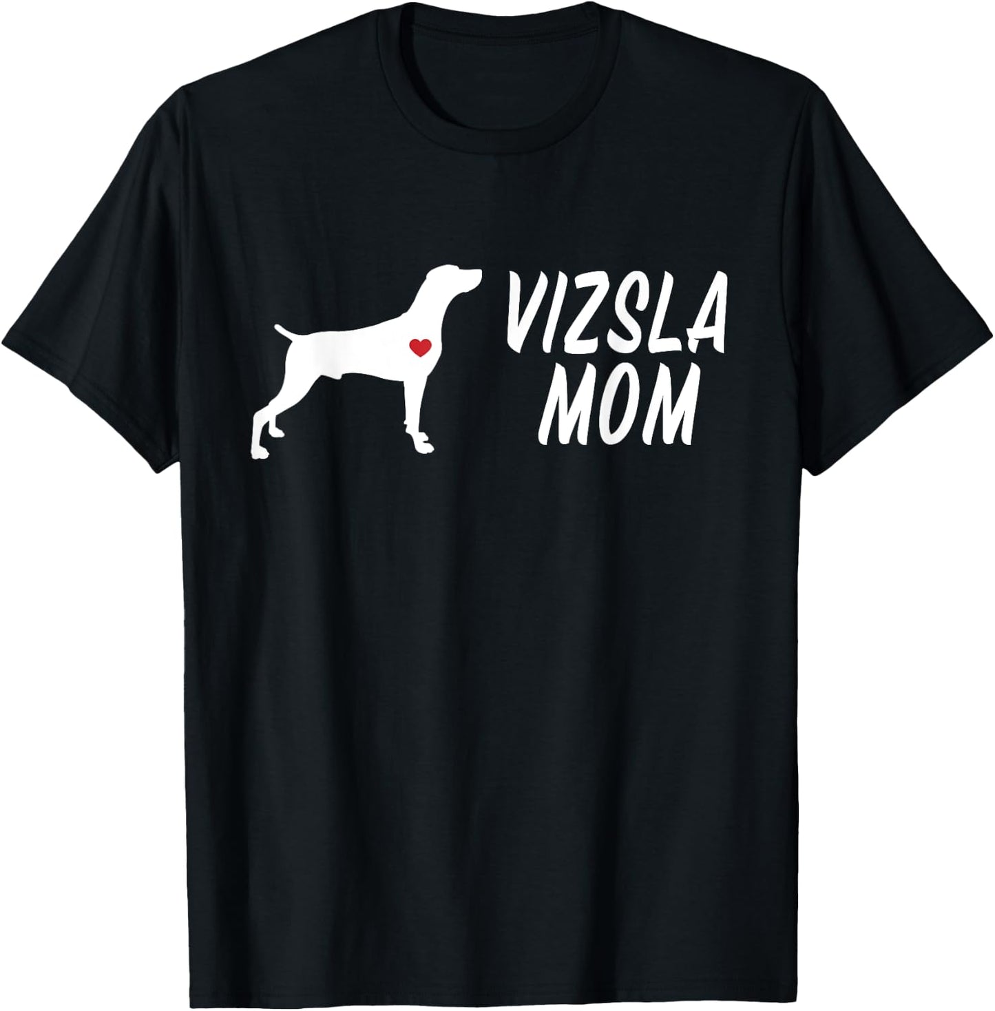 Vizsla Mom For Vizsla Dog Puppy Owners & Vizsla Enthusiasts Men Women Kids T-Shirt - T-Shirt | Black