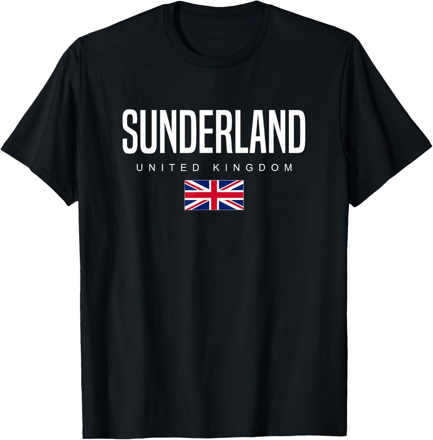 Sunderland England United Kingdom T-Shirt - T-Shirt | Black
