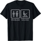 Yelling Wife Problem Solved Funny Fishing Lover Gag Gift Men T-Shirt - T-Shirt | Black
