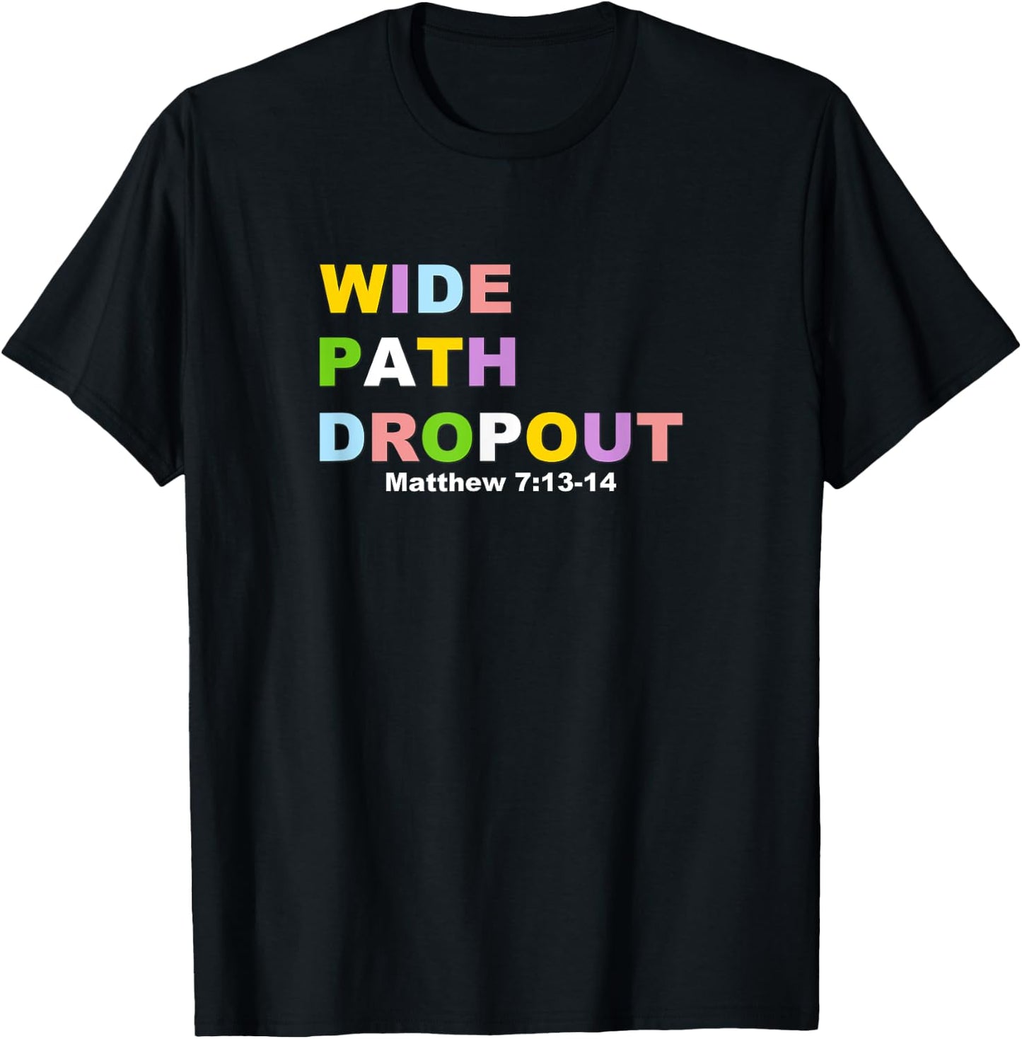 Wide Path Dropout T-Shirt - T-Shirt | Black