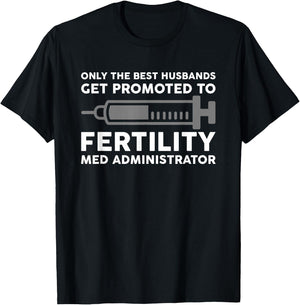 IVF Mom & Dad Warrior Funny Transfer Day Gag Gift Men Women T-Shirt - T-Shirt | Black
