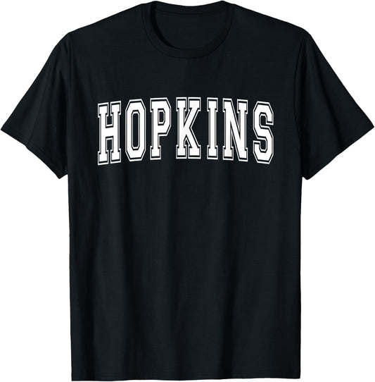 HOPKINS MN MINNESOTA USA Vintage Sports Varsity Style T-Shirt - T-Shirt | Black