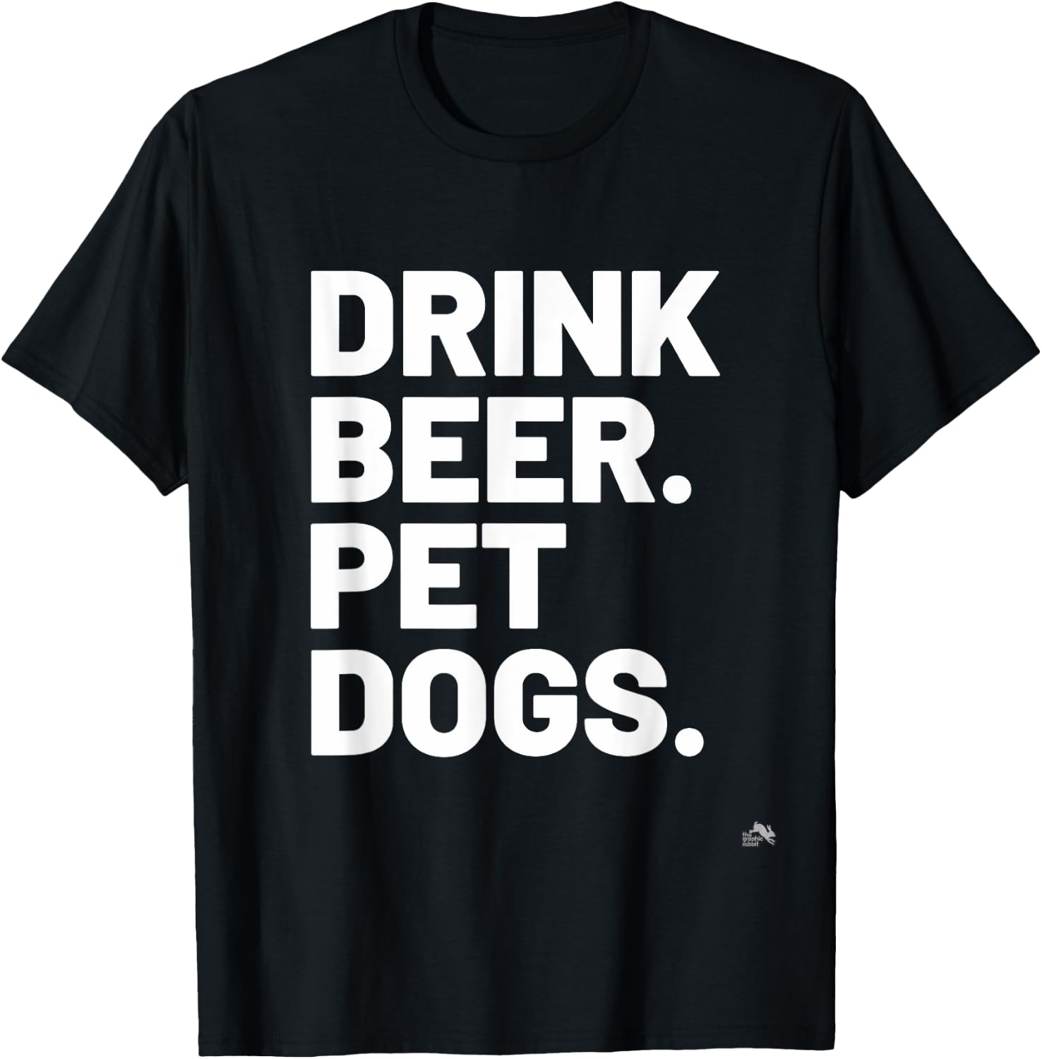 Drink Beer. Pet Dogs. Dog Lover Women T-Shirt - T-Shirt | Black