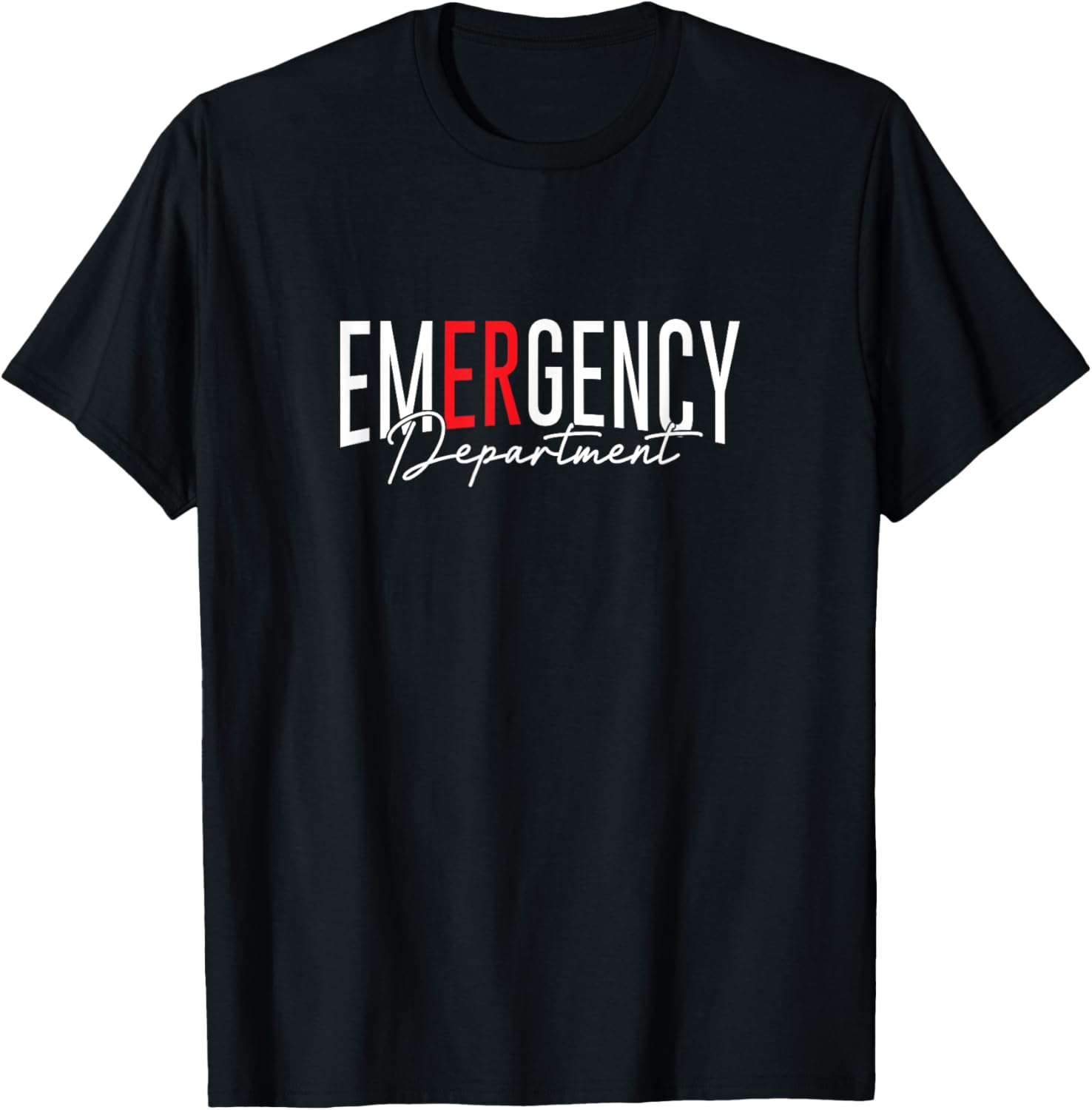 Vintage Emergency Department Emergency Room Nurse Healthcare T-Shirt - T-Shirt | Black
