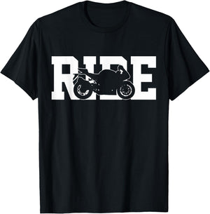 Motorcycle Racing Biker Racer Gift T-Shirt - T-Shirt | Black
