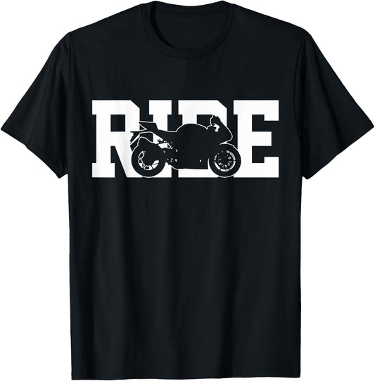 Motorcycle Racing Biker Racer Gift T-Shirt - T-Shirt | Black