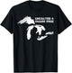 Unsalted and Shark Free Great Lakes MI Michiganian Pride T-Shirt - T-Shirt | Black