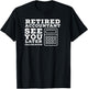 Retired Accountant Gifts Accountant Retirement Gift Funny Retired CPA - Men's Black Cotton Blend Short Sleeve - Small T-Shirt - T-Shirt | Black
