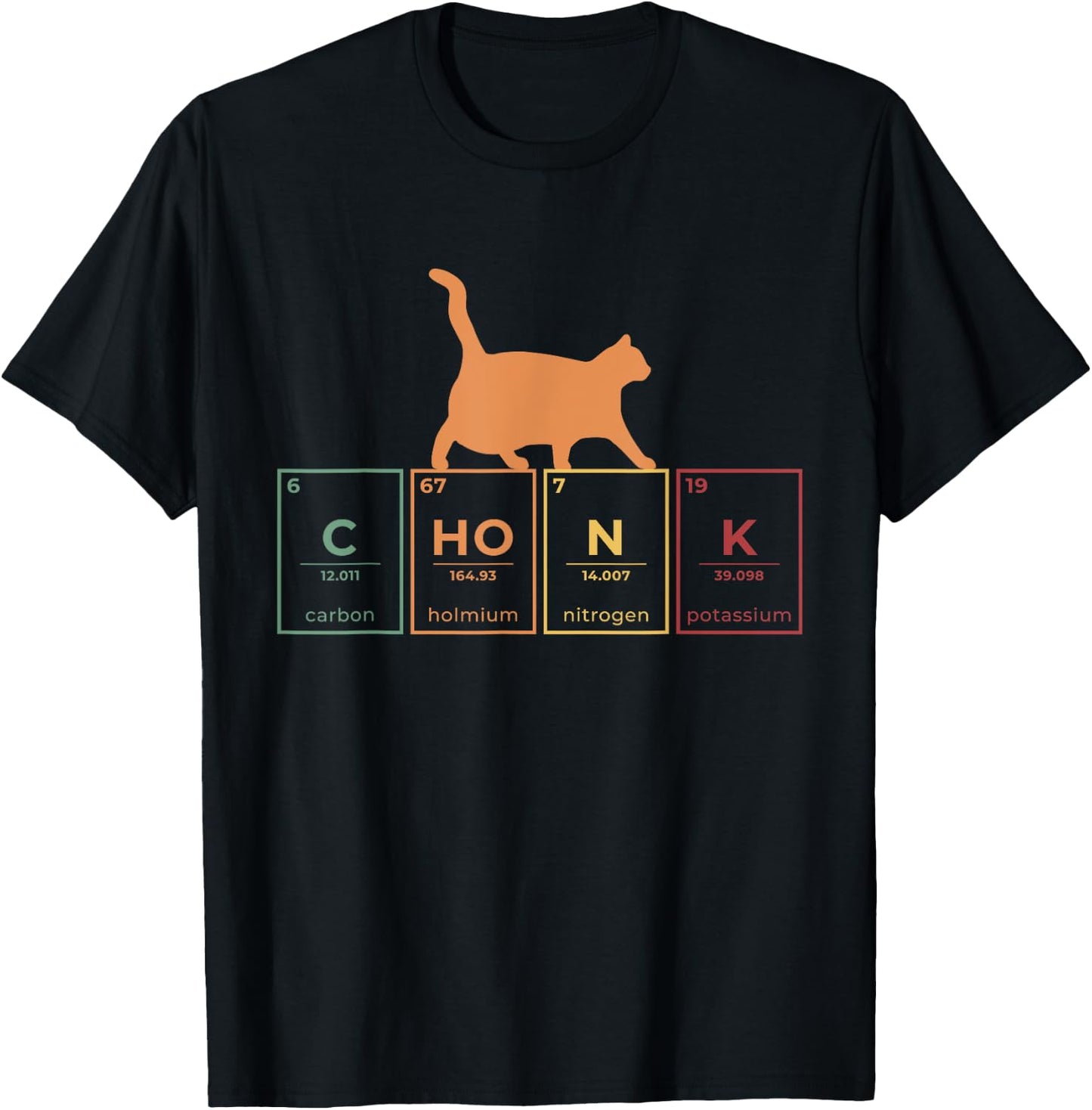Fat Cat Chonk Scale Chonky Meme Cat Gift Women T-Shirt - T-Shirt | Black