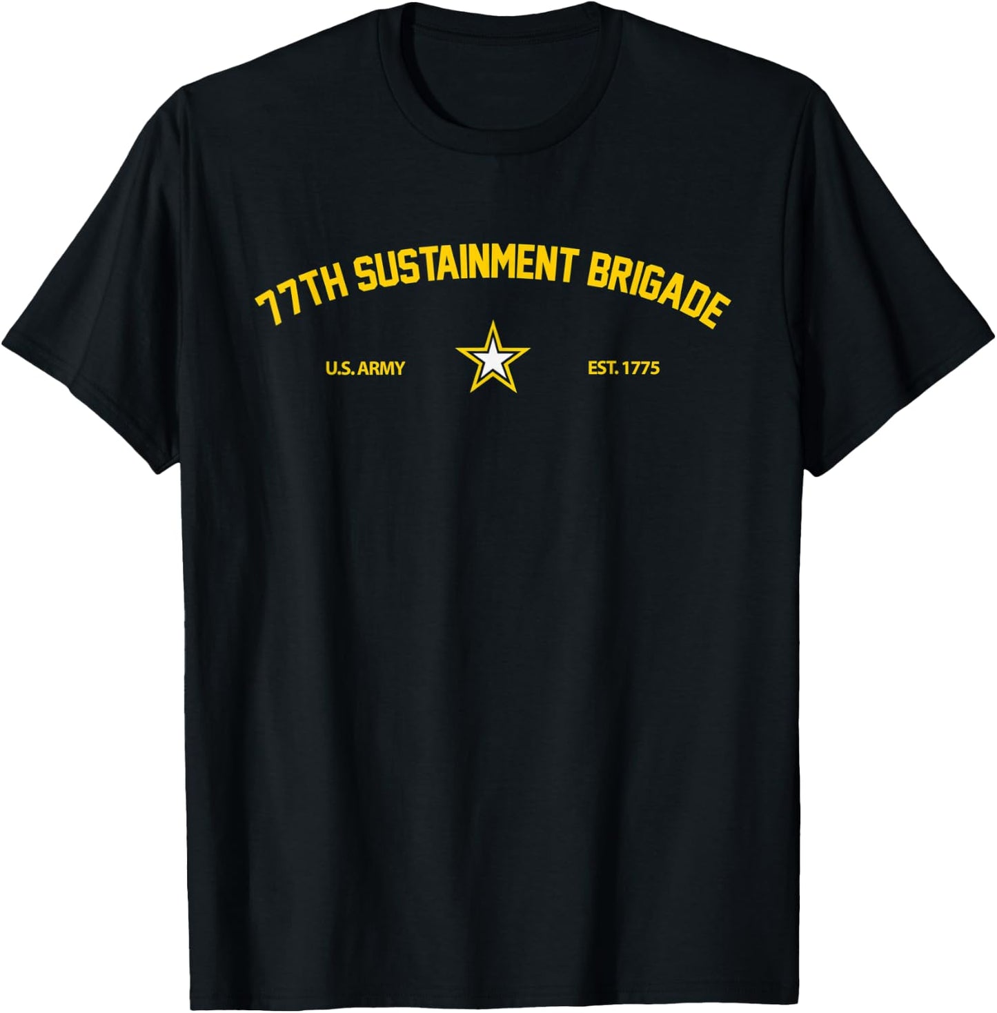 US Army 77th Sustainment Brigade T-Shirt - T-Shirt | Black