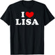 I Love Lisa, I Heart Lisa T-Shirt - T-Shirt | Black