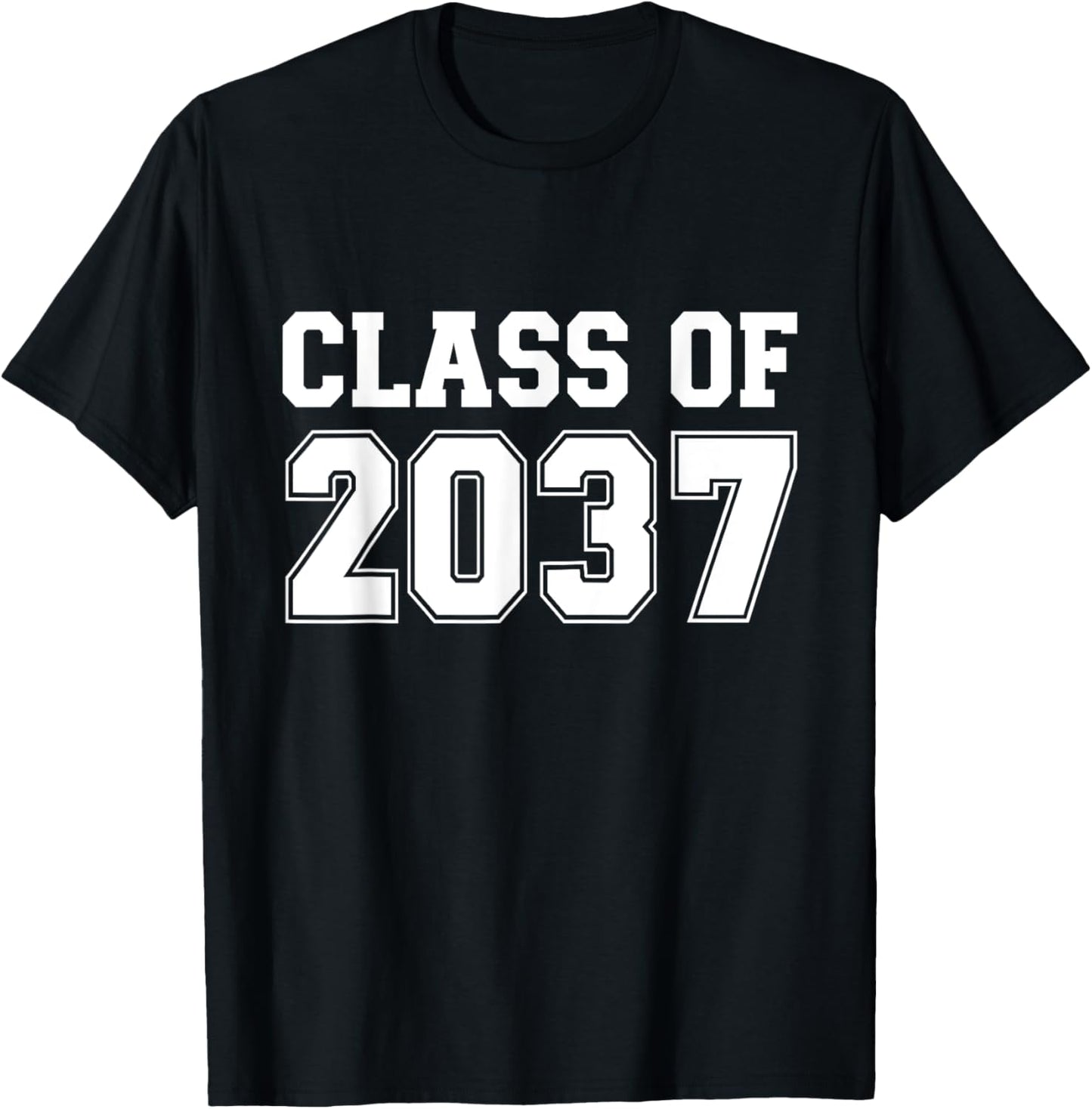 Grow with me class of 2037 vintage graduation preschool T-Shirt - T-Shirt | Black
