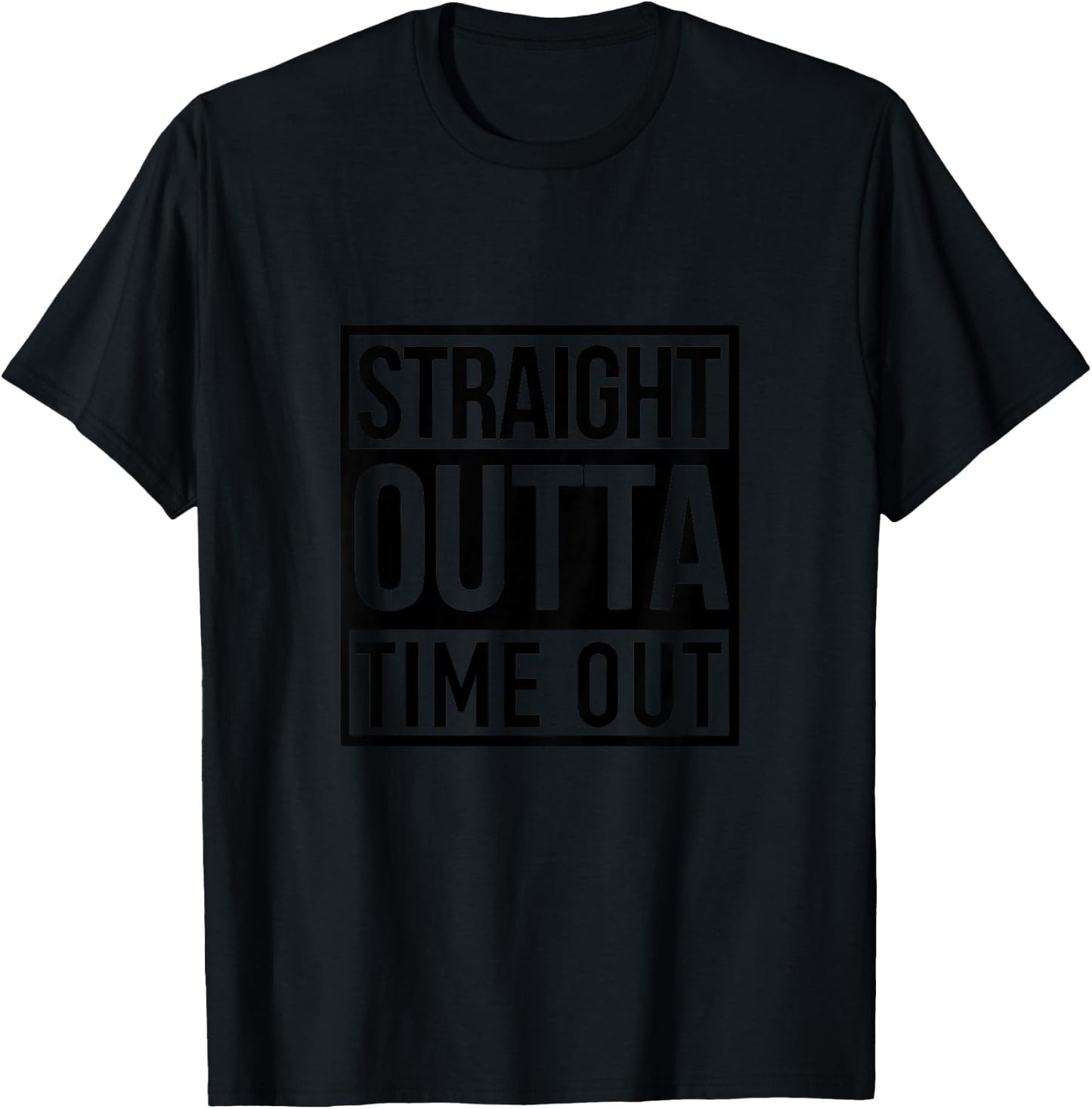 Kids Straight Outta Timeout Toddler Childs Youth T-Shirt - T-Shirt | Black