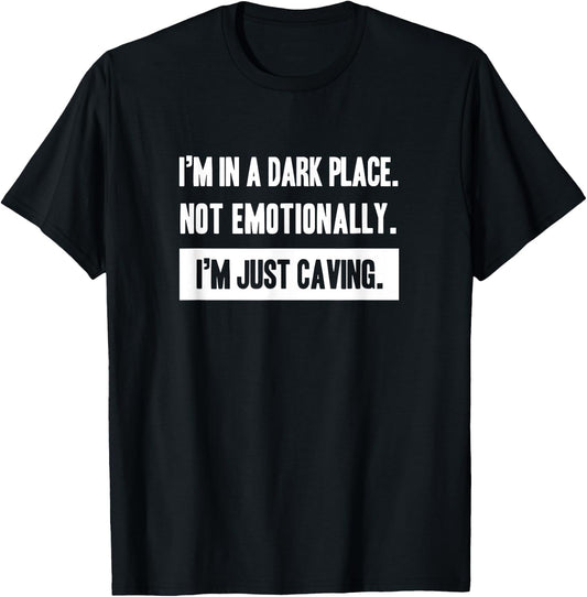 Funny caving spelunking cave lover Gift T-Shirt - T-Shirt | Black