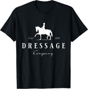 Dressur Pferd mit Dressurreiterin - Dressage - Women's, Girls' Dressage Horse - Black, Small - Short Sleeve, Classic Fit T-Shirt - T-Shirt | Black