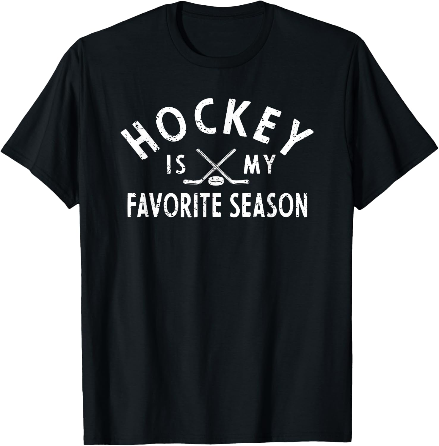 Hockey is My Favorite Season T-Shirt - T-Shirt | Black
