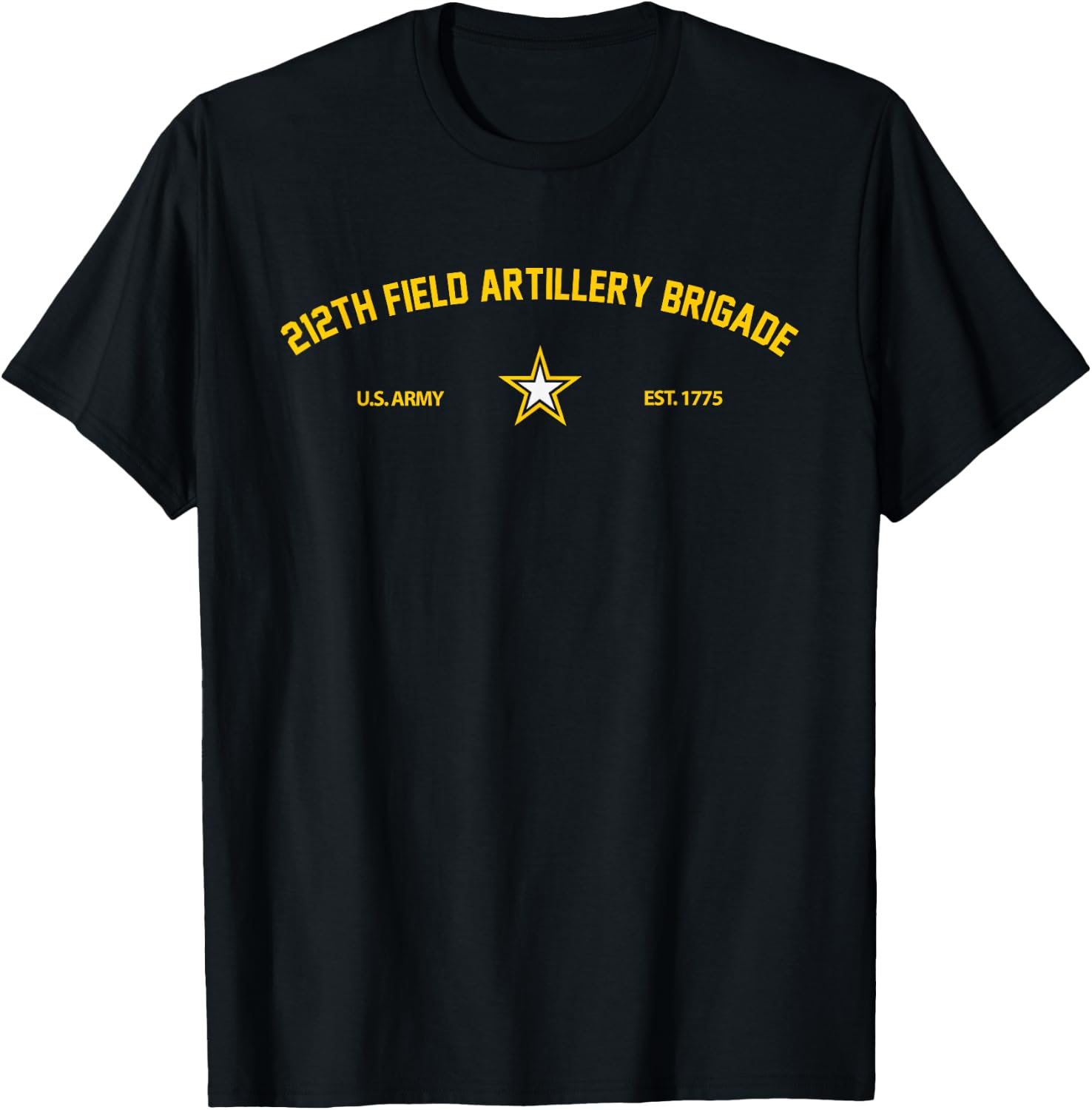 US Army 212th Field Artillery Brigade T-Shirt - T-Shirt | Black