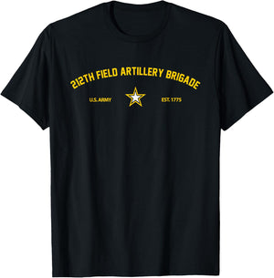 US Army 212th Field Artillery Brigade T-Shirt - T-Shirt | Black