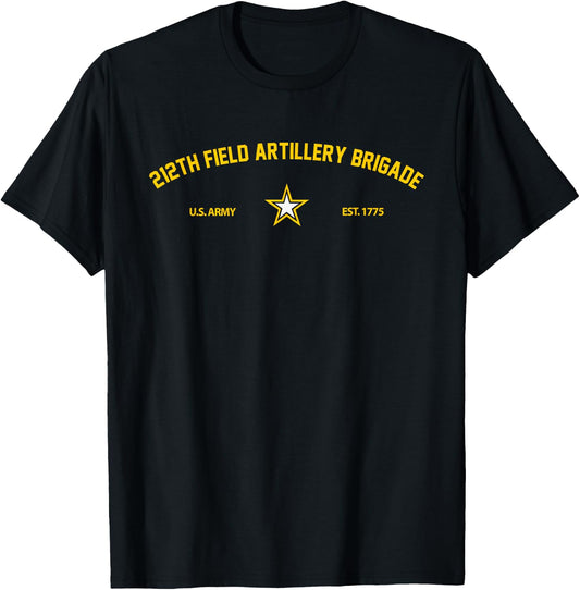 US Army 212th Field Artillery Brigade T-Shirt - T-Shirt | Black