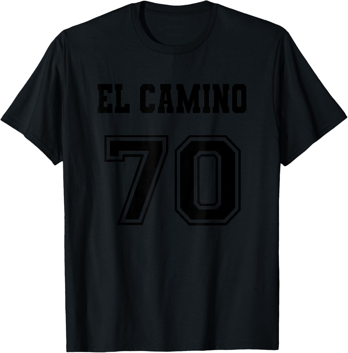 Jersey Style El Camino 70 1970 Old School Muscle Pickup Car T-Shirt - T-Shirt | Black