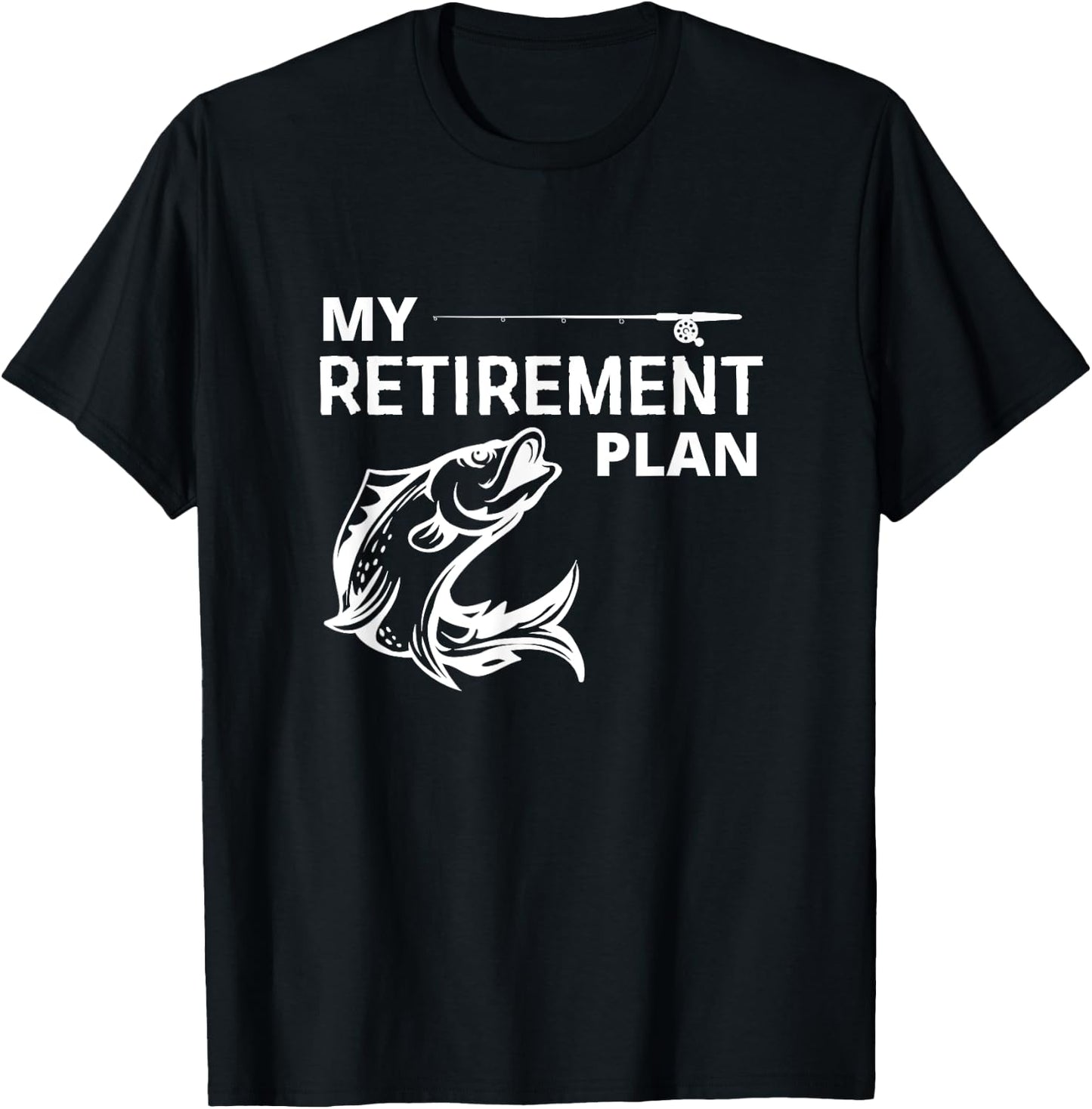 Mein Pensionplan ist Angeling T-Shirt - T-Shirt | Black