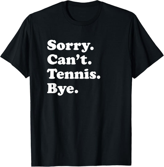 Funny Tennis Gift Women Boys or Girls T-Shirt - T-Shirt | Black