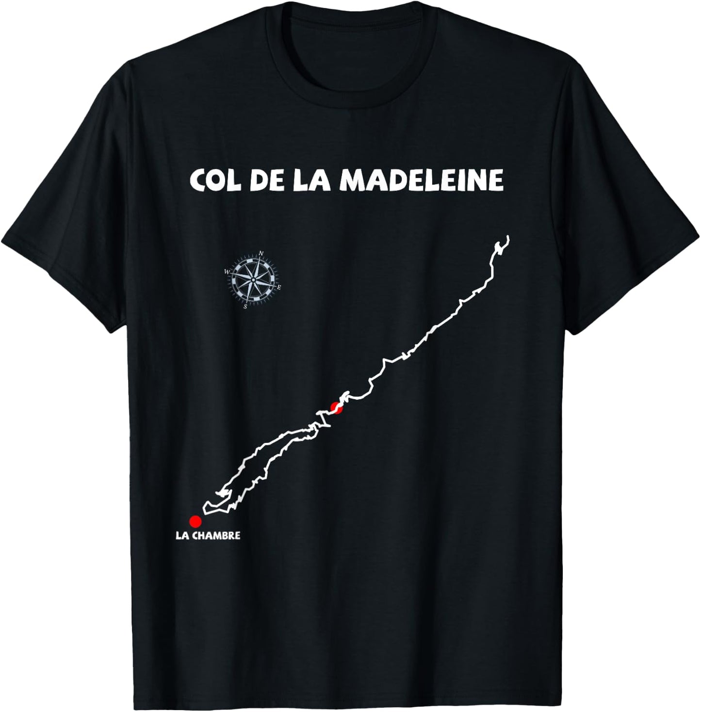 Col de la Madeleine Serpentine France T-Shirt - T-Shirt | Black
