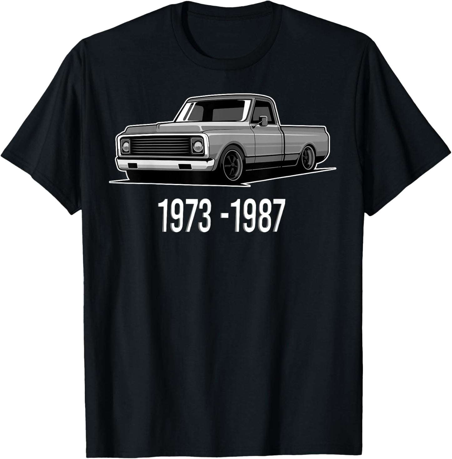 1973-1987 Funny Squarebody Vintage T-Shirt - T-Shirt | Black