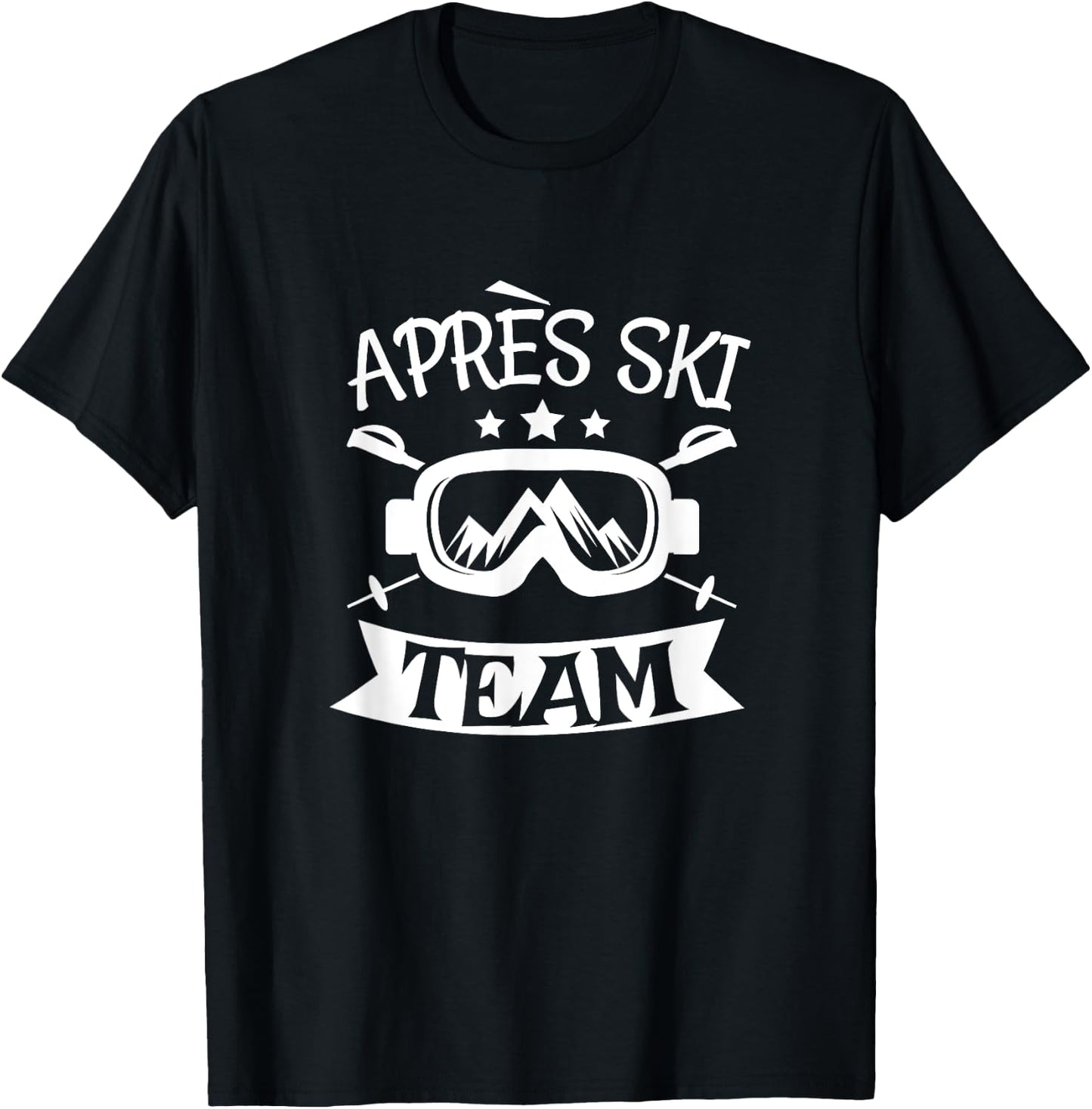 Apres Ski Team Party Snowboard Huts T-Shirt - T-Shirt | Black