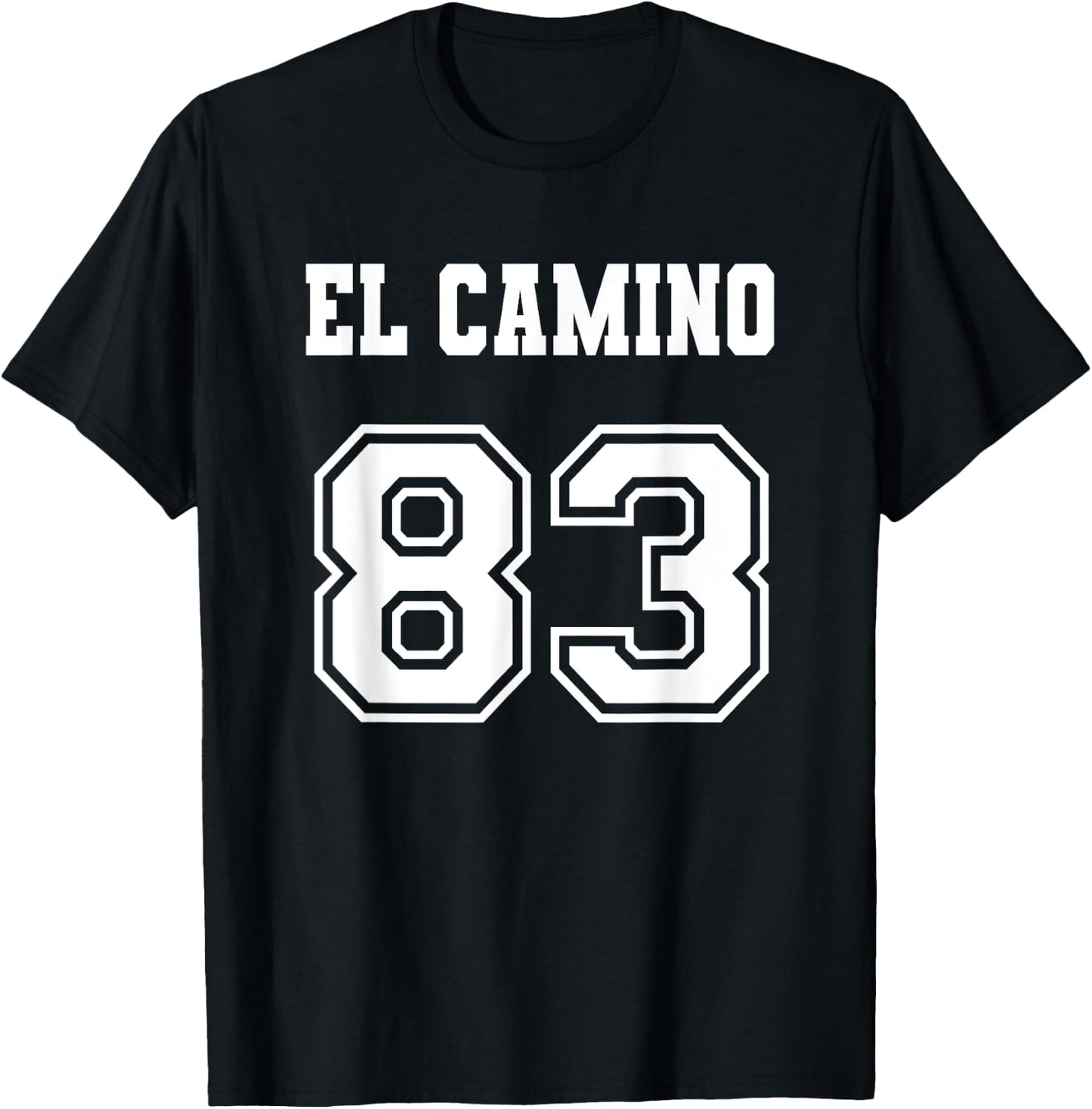 Jersey Style El Camino 83 1983 T-Shirt - T-Shirt | Black
