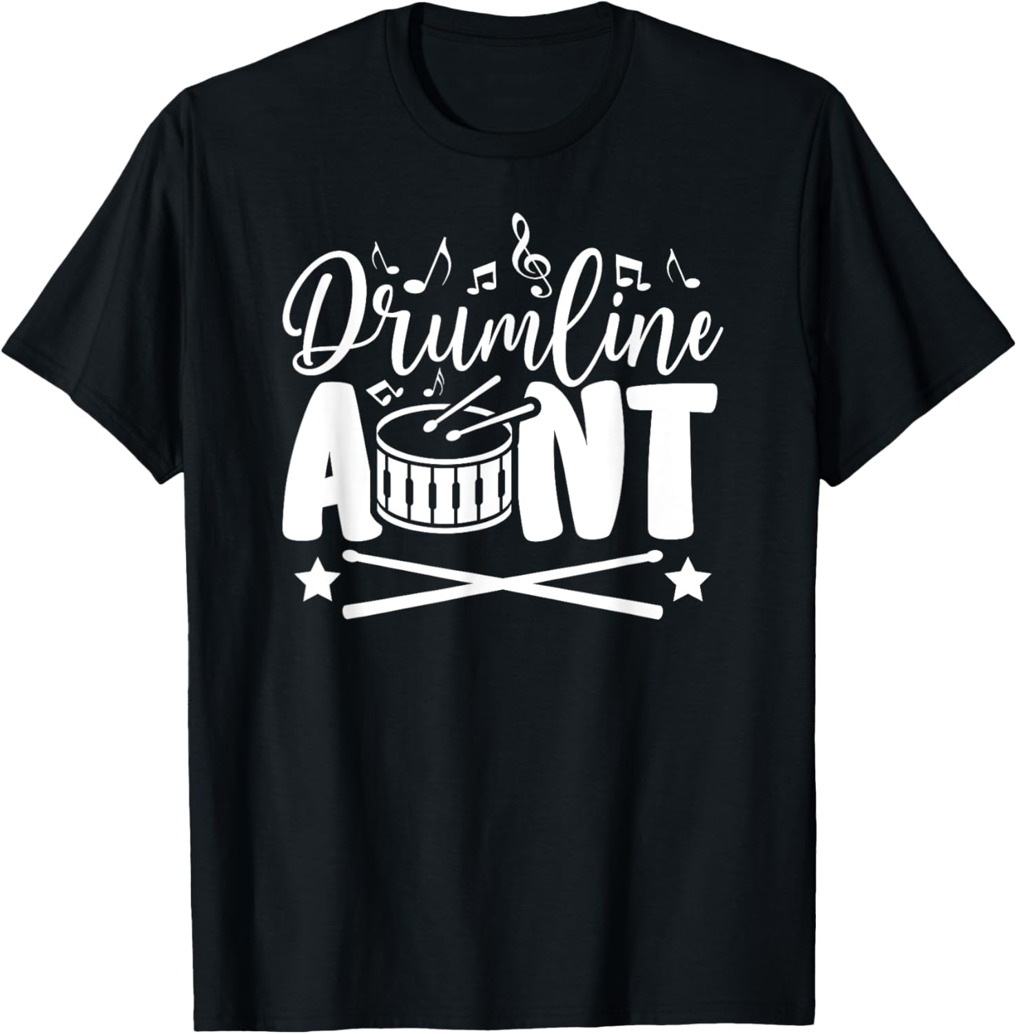 Drumline Aunt Proud Drumline Auntie T-Shirt - T-Shirt | Black
