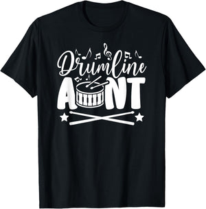 Drumline Aunt Proud Drumline Auntie T-Shirt - T-Shirt | Black