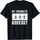 Corkscrew Daily workout Wine, my favorite workout T-Shirt - T-Shirt | Black